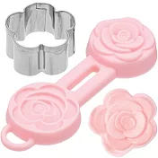 《Sweetly》翻糖切壓模2件(玫瑰) | 翻糖器具 烘焙用品