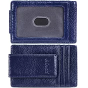 《Kinzd》皮革防盜證件鈔票夾(藍) | 卡片夾 識別證夾 名片夾 RFID辨識