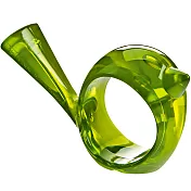 《KOZIOL》Pi鳥型餐巾環(透綠) | 餐巾扣 口布環