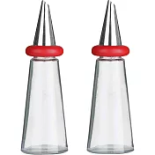 《Premier》玻璃油醋瓶2入(紅180ml) | 調味瓶