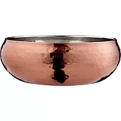 《Premier》錘紋餐碗(玫瑰金17cm) | 飯碗 湯碗