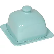 《NOW》附蓋方形石陶奶油盤(水藍) | 點心盤 起司盤