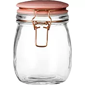 《Premier》扣式玻璃密封罐(粉紅750ml) | 保鮮罐 咖啡罐 收納罐 零食罐 儲物罐