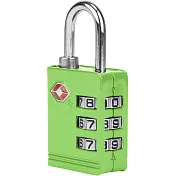 《TRAVELON》TSA三碼防盜密碼鎖(綠) | 防盜鎖 安全鎖 行李箱鎖