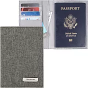 《TRAVELON》兩折式護照夾(灰)