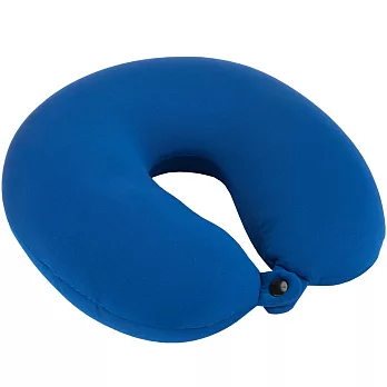 《TRAVELON》U型扣式顆粒護頸枕(藍) | 午睡枕 飛機枕 旅行枕 護頸枕 U行枕