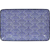 《Tokyo Design》瓷製長方餐盤(扇點藍20.5cm) | 餐具 器皿 盤子