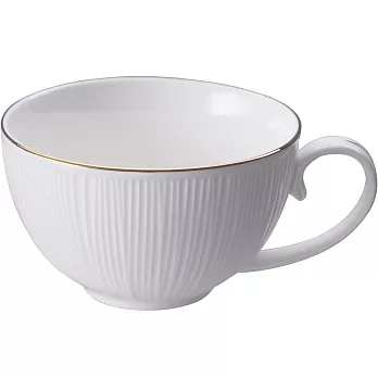 《Tokyo Design》雅緻白瓷茶杯(直紋150ml) | 水杯 茶杯 咖啡杯