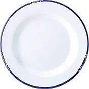 《Utopia》復古石陶餐盤(藍20cm) | 餐具 器皿 盤子