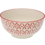 《VERSA》陶製餐碗(葉點紅15.5cm) | 飯碗 湯碗