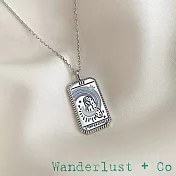 Wanderlust+Co 澳洲品牌 銀色新月彩虹項鍊 長方形錢幣項鍊 L’Imperatrice 成長與活力