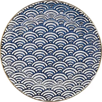 《CreativeTops》瓷製淺餐盤(大浪紋22cm) | 餐具 器皿 盤子