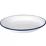 《IBILI》琺瑯深餐盤(藍22cm) | 餐具 器皿 盤子