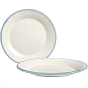 《IBILI》琺瑯深餐盤(淡藍22cm) | 餐具 器皿 盤子