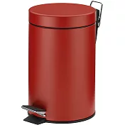 《KELA》簡約腳踏式垃圾桶(紅3L) | 回收桶 廚餘桶 踩踏桶