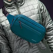 《TRAVELON》雙層防盜輕便腰包(藍) | 隨身包 貼身包