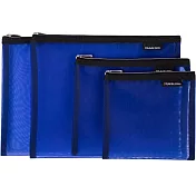 《TRAVELON》旅行收納網袋4件(藍)