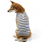 【PET PARADISE】寵物衣服-三色扣條紋灰 SM