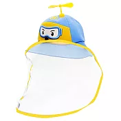 O’Pretty 歐沛媞 多功能兒童防疫防護面罩式救援小隊漁夫帽(帽圍52cm)-多款可選 藍