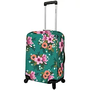 《DQ》20吋行李箱套(花漾綠) | 行李防塵袋 收納袋