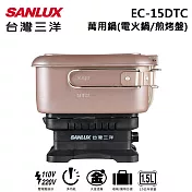 SANLUX台灣三洋 雙電壓多功能旅行鍋 EC-15DTC