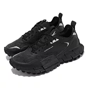 Reebok 慢跑鞋 Zig Kinetica 運動 男鞋 海外限定 輕量 透氣 舒適 避震 路跑 黑 銀 H68734 26cm BLACK/BLACK/BLACK