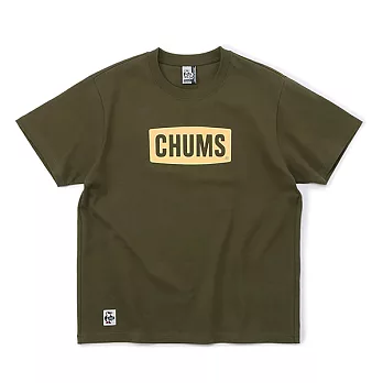CHUMS  男女 Logo T-Shirt美國棉短袖T恤 卡其綠 L 卡其綠