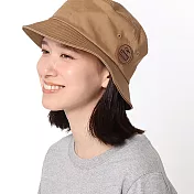CHUMS 男女 Leather Patched Hat休閒漁夫帽 淺棕 棕色