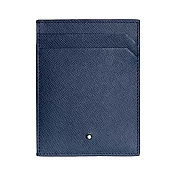 Montblanc 萬寶龍匠心系列牛皮6卡卡夾(附證件袋)-藍