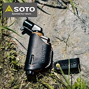 日本SOTO L型填充式掌中點火器皮套組 (限定色) 狼棕色 ST-486CTCSS