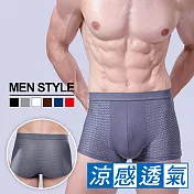 超舒適透氣冰涼感網孔男士內褲-三件組 XL 顏色隨機