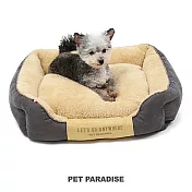 【PET PARADISE】寵物用品-床 方形 時尚灰 M