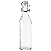 《TESCOMA》扣式密封玻璃水瓶(豎紋500ml) | 水壺