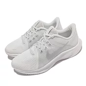 Nike 慢跑鞋 Quest 4 低筒 運動 女鞋 輕量 透氣網布 Flywire支撐包覆 白 灰 DA1106-100 23cm WHITE/GREY