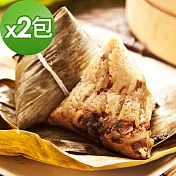 樂活e棧-頂級素食滿漢粽子2包(6顆/包)