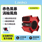【美國 Lasko】赤色風暴渦輪循環風扇 電風扇 露營風扇 渦輪噴射 X12900TW  贈原廠收納袋+風扇清潔刷