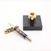 ARTEX｜國立故宮博物院聯名 金番花鋼珠筆禮盒-藍金/紫玫金 藍金