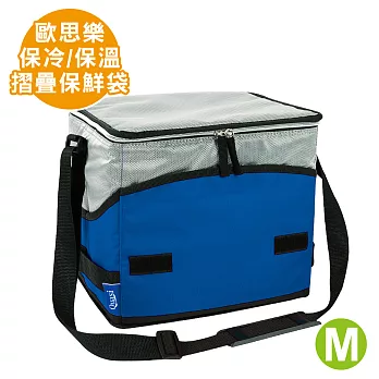 【Quasi】歐思樂摺疊保冷保溫袋-M(保鮮袋/保冰袋/保溫袋) 藍