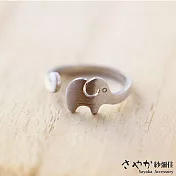 【Sayaka紗彌佳】可愛動物系列 大象造型開口戒 -單一款式