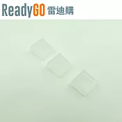 【ReadyGO雷迪購】超實用線材配件Micro USB公頭接口必備高品質矽膠防塵蓋(透明3入裝)