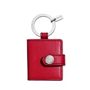 COACH 相框筆記本皮革鑰匙圈/吊飾-紅