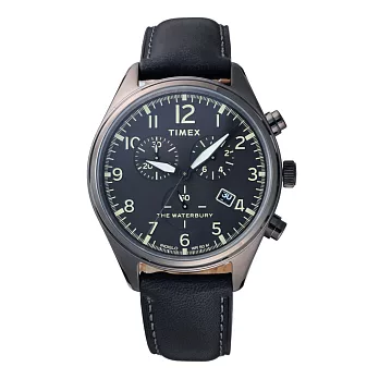 TIMEX 刻劃時代計時皮帶腕錶-TW2R88400