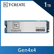 TEAM 十銓 T-CREATE 創作者 CLASSIC 1TB M.2 Gen4 PCIe SSD 固態硬碟