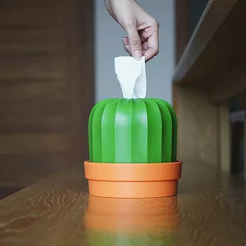 QUALY 仙人掌-捲筒衛生紙盒(橘)