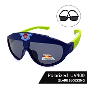 【SUNS】兒童彈力太陽眼鏡 帥氣旺旺隊 寶麗來鏡片 抗UV400 藍框綠腳