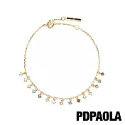 PD PAOLA 西班牙輕奢時尚品牌 Willow 閃耀垂墜鍍18K金彩鑽手鍊