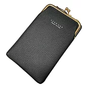 【EZlife】斜掛單肩式手機零錢包- 黑色