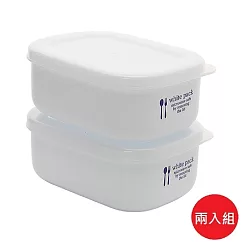 日本製【Nakaya】K516 純白長方型保鮮盒 2入組 280ml *2組 (共4件)