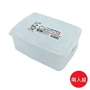 日本製【Nakaya】K151 高版長方型保鮮盒 2,000mL 2入組