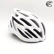 ADISI 自行車帽 CS-6000 / 城市綠洲專賣(安全帽子 單車 腳踏車 折疊車 小折 單車用品) M 亮白-灰